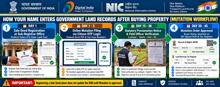 Online Workflow Timeline: Citizen Login, Land Tax Payment, and Namjari Stages in Assam